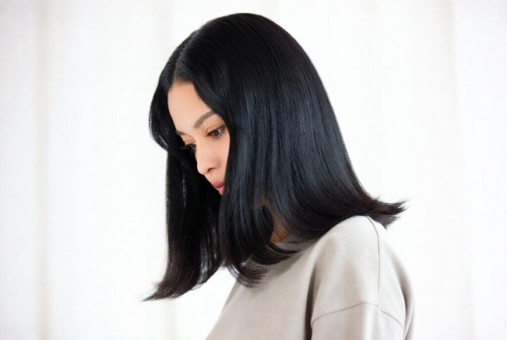 90s Blowout Hair for Medium Length: Ultimate Guide to Hair Blowout Styles, Wavy Blowout & Straight Hair Blowout Looks 03 straight blowout featured image