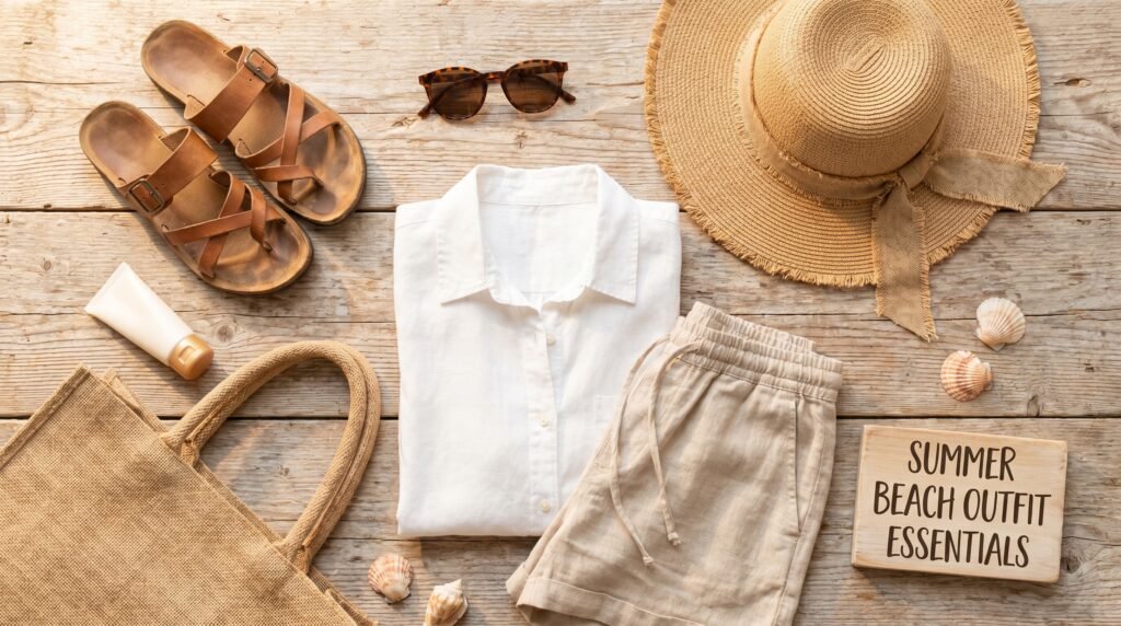 location summer beach outfit essentials 202606230917