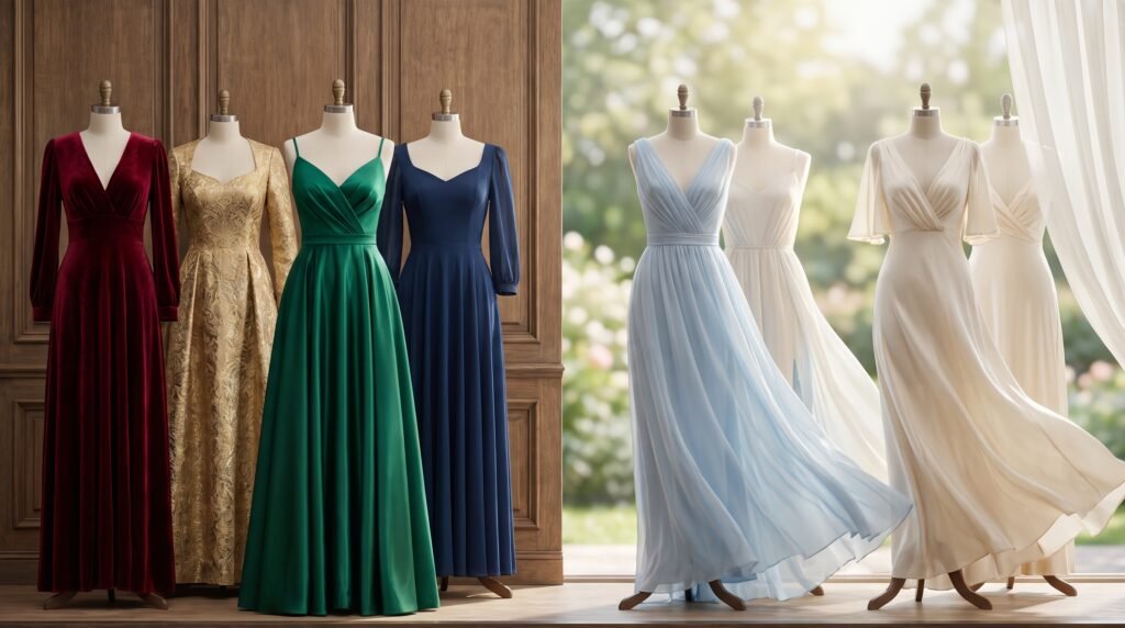 dresses comparison fabric textures 2k 202607120931