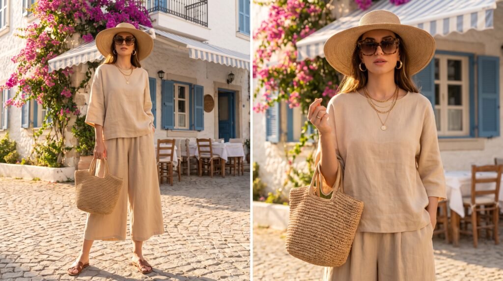 Summer Outfits for Ladies: 18 Chic and Comfortable Looks to Stay Stylish in 2026 fashion blogger in linen outfit 202607160959
