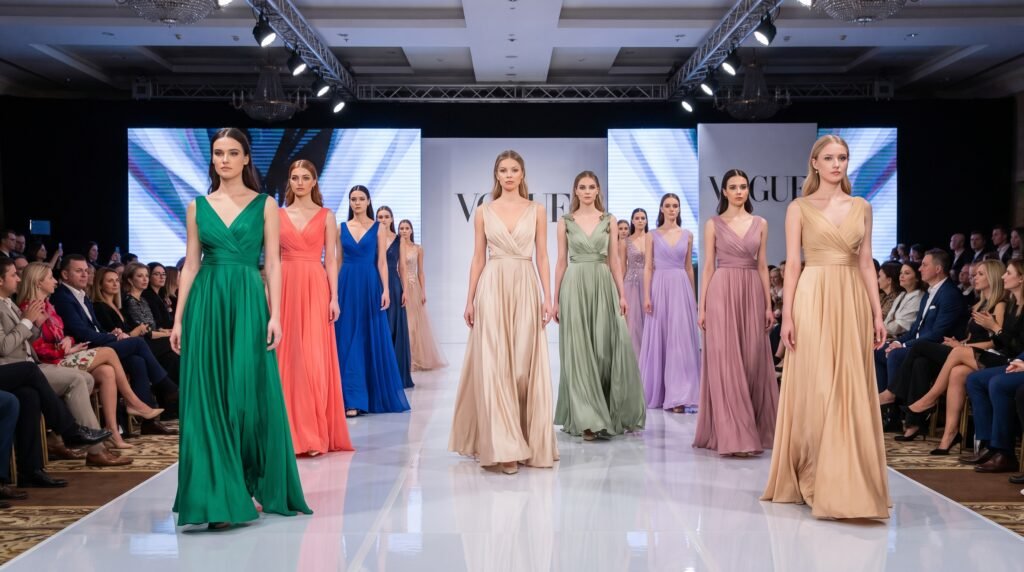 fashion runway women wearing gowns 202607120939