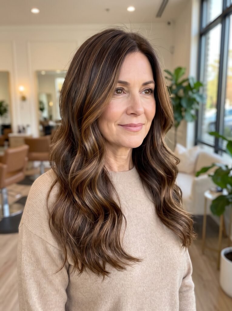 mature woman with long hair 202607301414