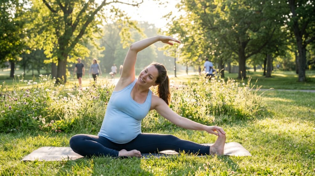 pregnant woman doing yoga 2k 202607101039 pregnant woman doing yoga 2k 202607101039