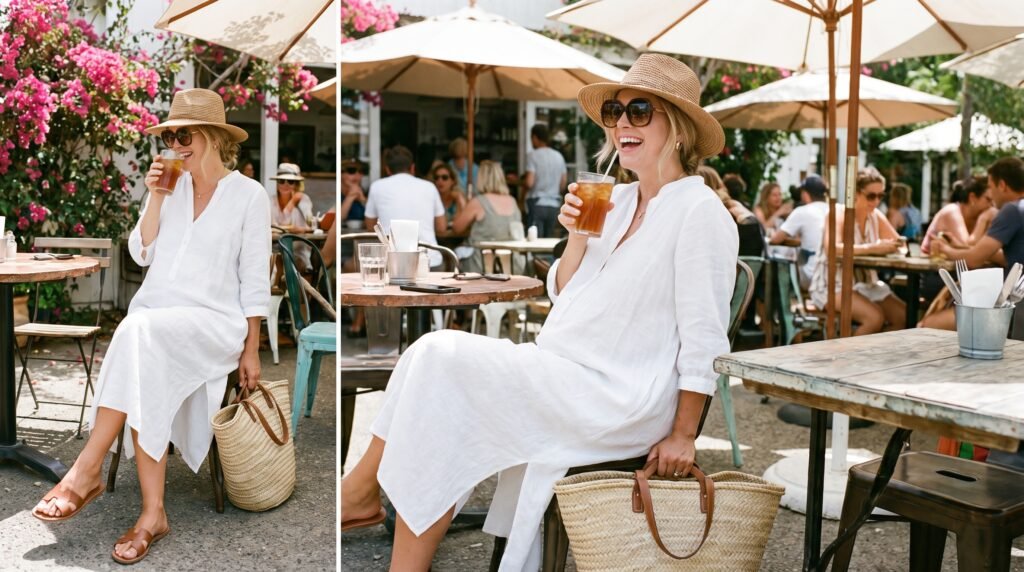 pregnant woman sipping iced tea 202607101034 pregnant woman sipping iced tea 202607101034