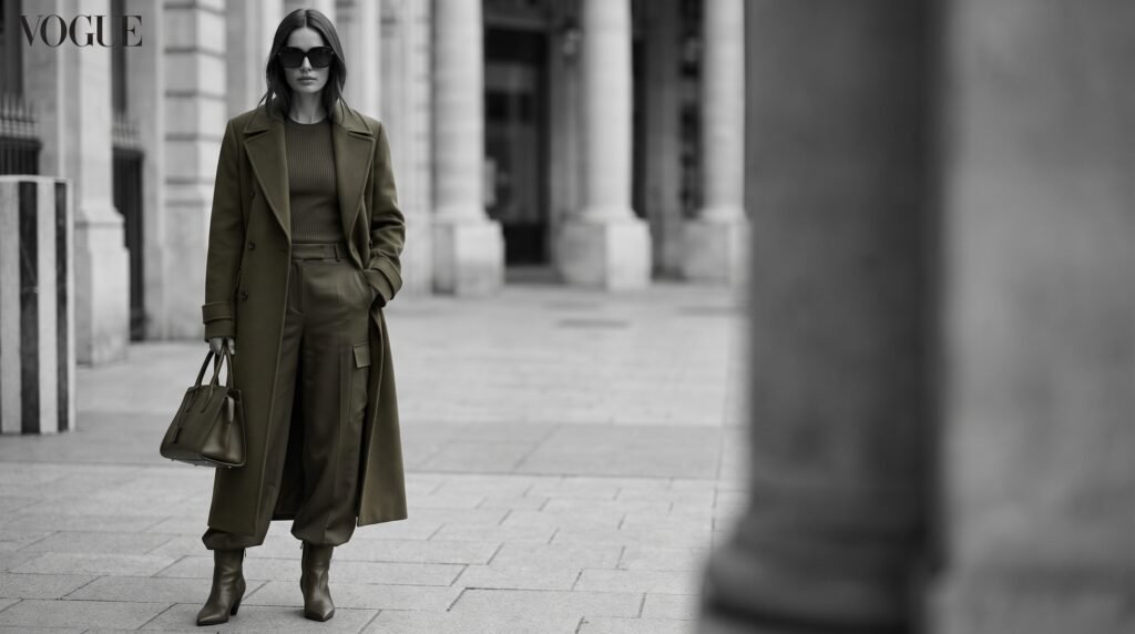 Cargo Pants Outfit Women: 18 Chic & Trendy Ways to Style Cargo Pants in 2026 woman in olive green fashion 202607190918
