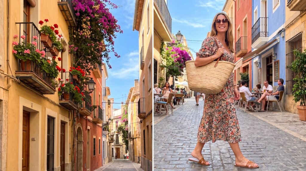 25 Best Outfits for Summer Travel You'll Love (2026) woman wearing floral dress explo… 202607141001