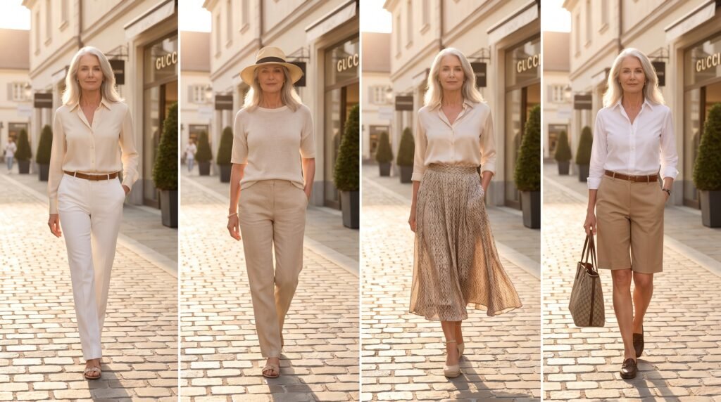 Summer Outfits for Older Women: 35 Chic & Comfortable Ideas (2026) woman wearing summer outfits 2k 202607211101