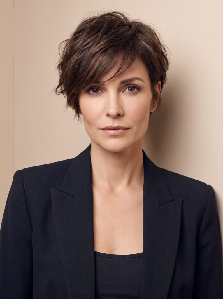 woman with choppy pixie cut 202607271404