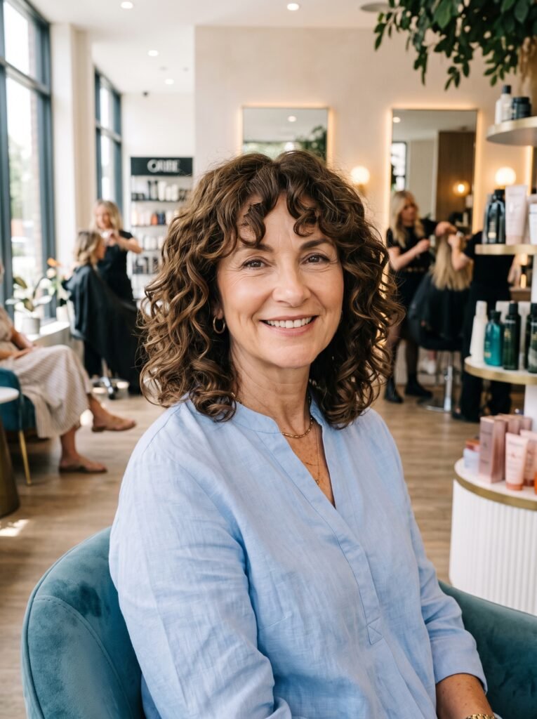 woman with curly bob hairstyle 202607290949