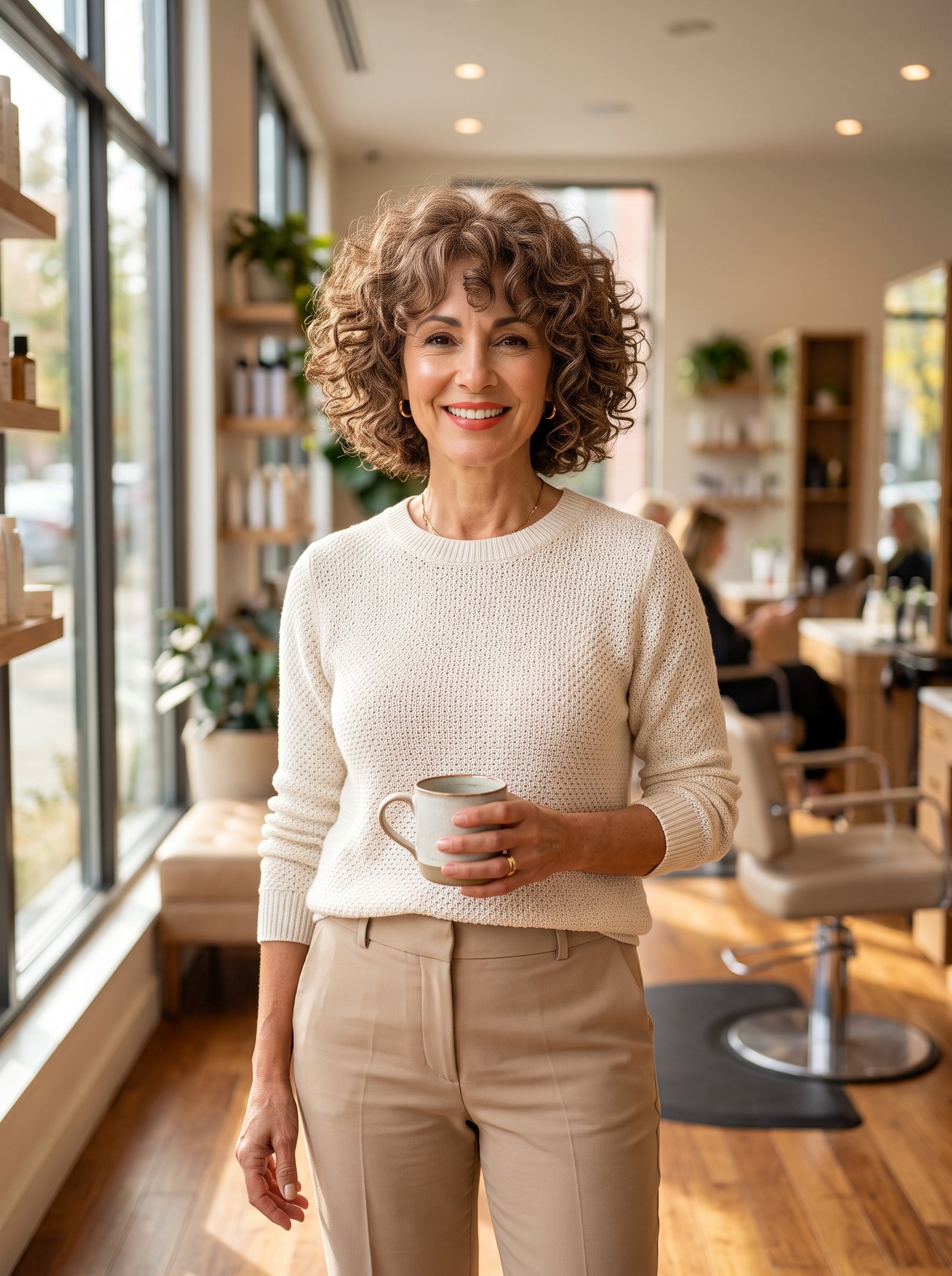 Gorgeous Mature Curly Bob