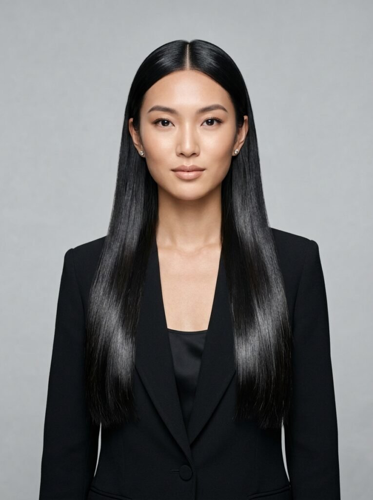 woman with long black hair 202607231211