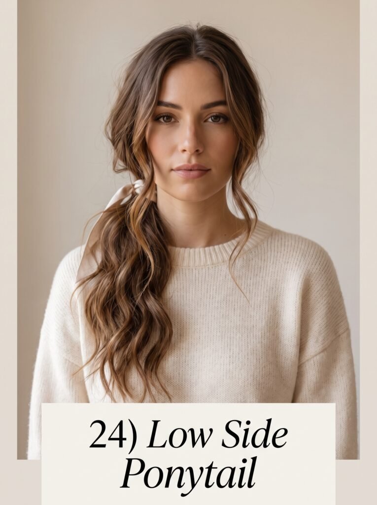 woman with low side ponytail 202607271419
