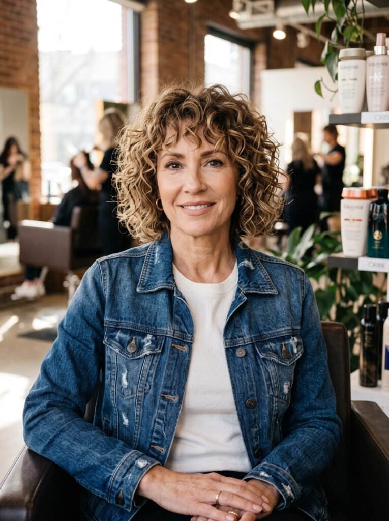 woman with shaggy curly bob 202607290944