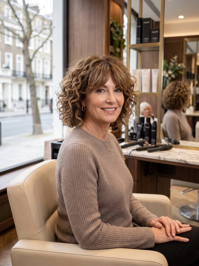 woman with textured curly bob 202607290950
