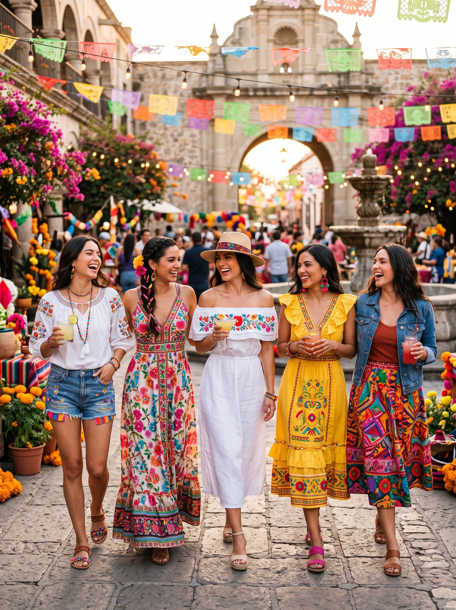 women celebrating cinco Best Cinco de Mayo Outfit Ideas