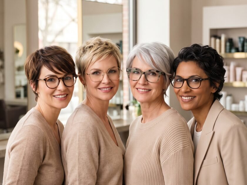 Best Flattering Pixie Haircuts for Women with Glasses