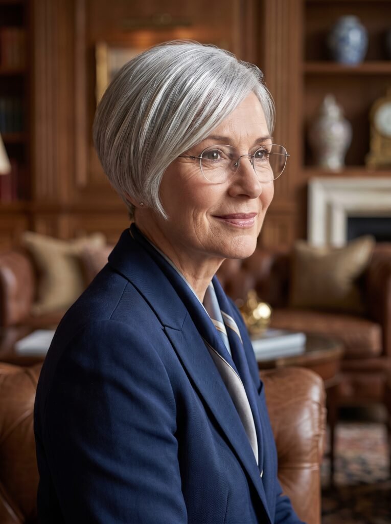 006 image 5 elegant silver pixie cut elegant mature wo woman with silver pixie cut 202608060824
