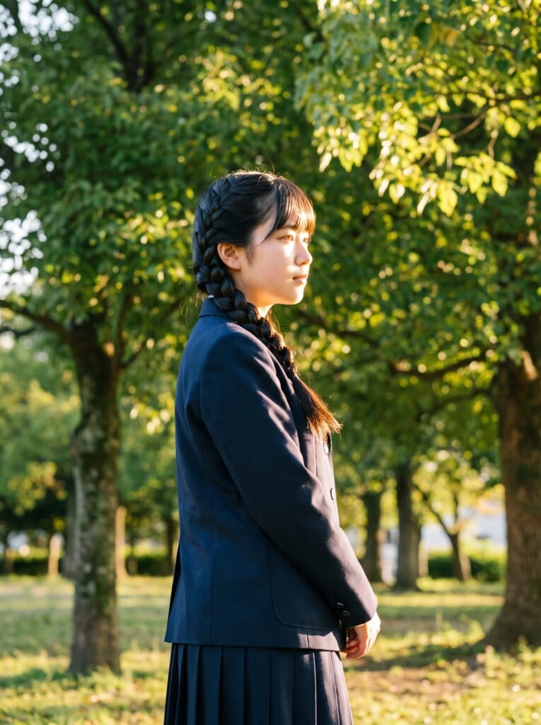 girl standing near trees 2k 202608070955