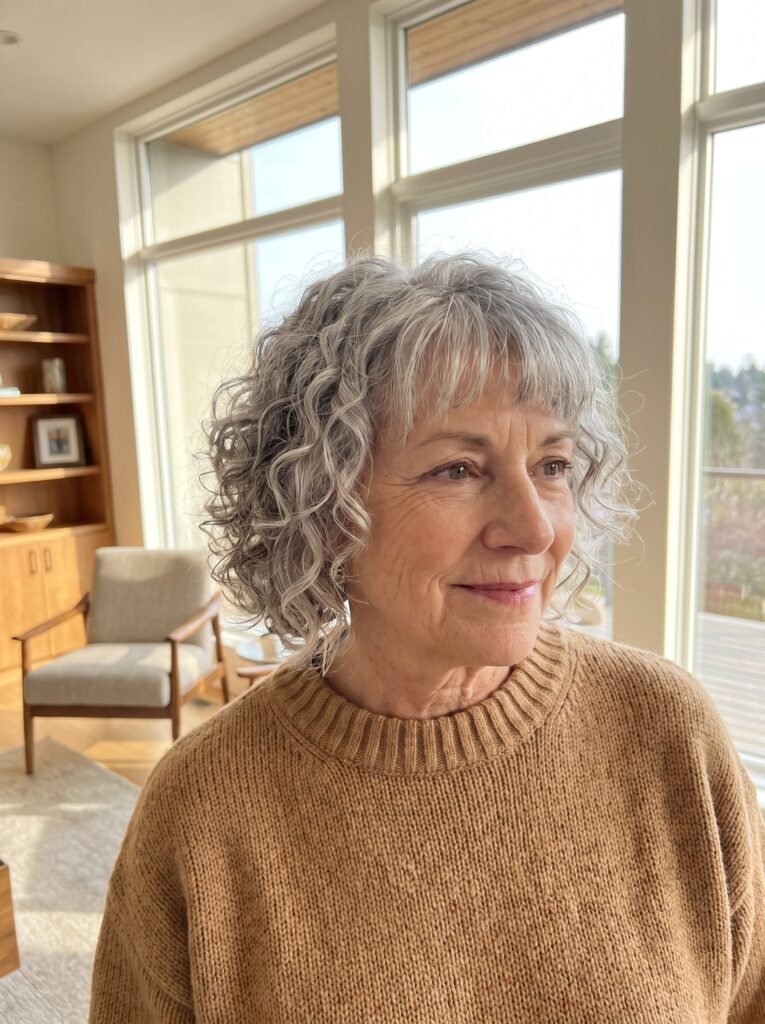 mature woman wearing camel sweater 202608021036