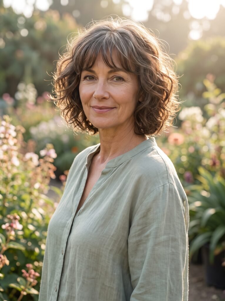 mature woman with curly bob 202608021034