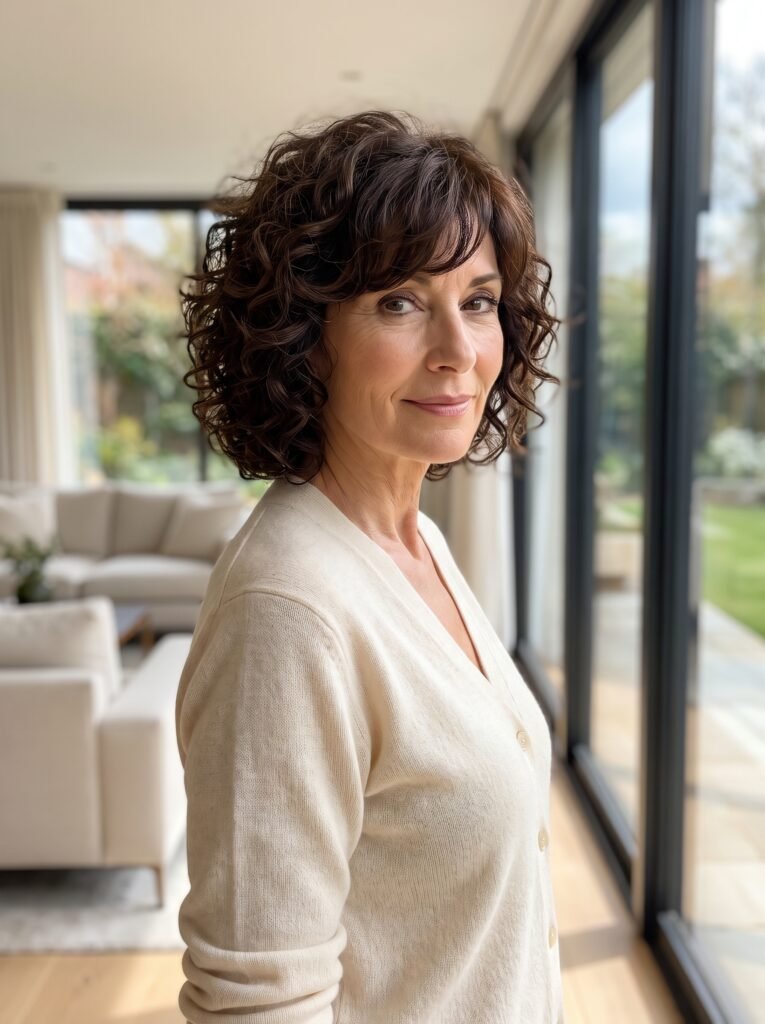 mature woman with curly bob 202608021035