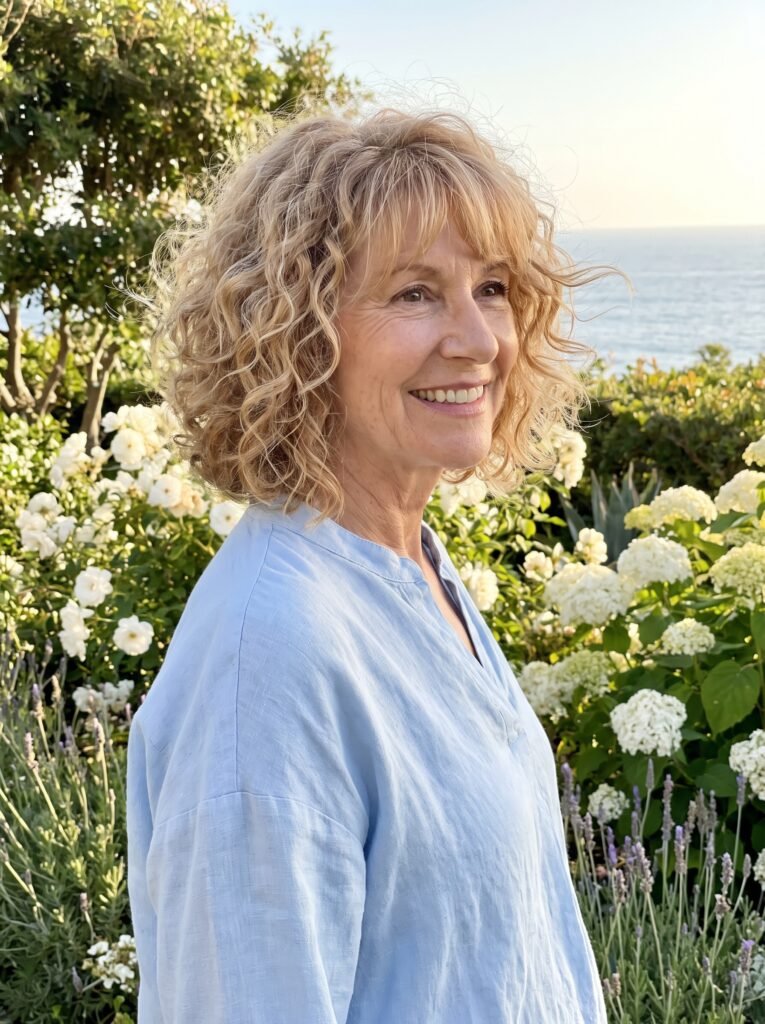 mature woman with curly bob 202608021036