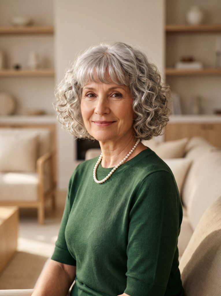 mature woman with silver gray curls 202608021037