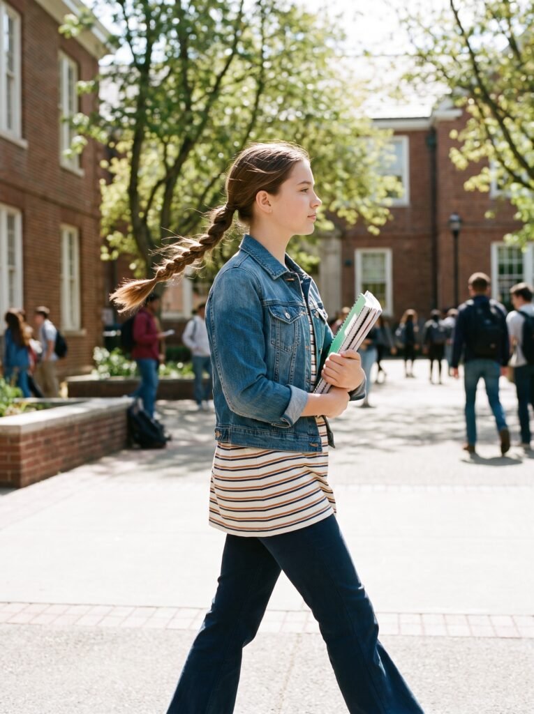 teen girl walking on campus 202608070955