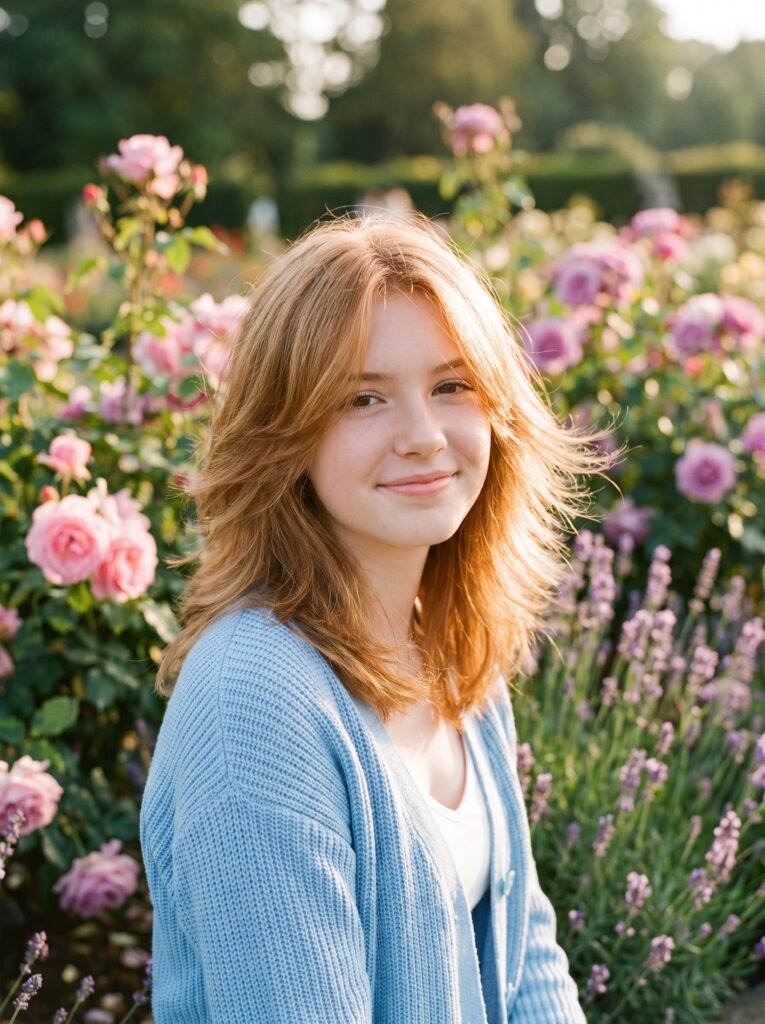 teenage girl wearing cardigan ou… 202608041420